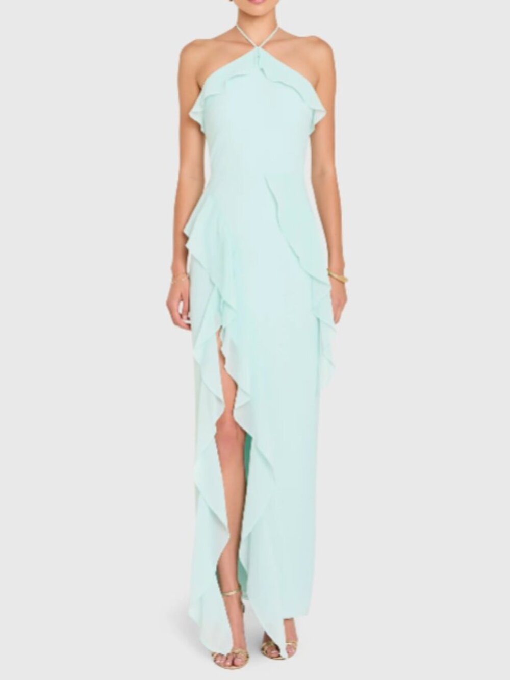 Amanda Uprichard Alessandra Maxi Dress - Celadon
